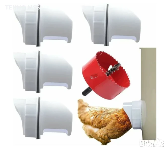 Автоматична хранилка за птици с боркорона (К-кт 4 БРОЯ) #760, снимка 1