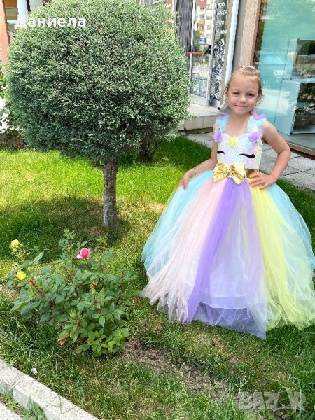 Рокля еднорог с обръч, снимка 1