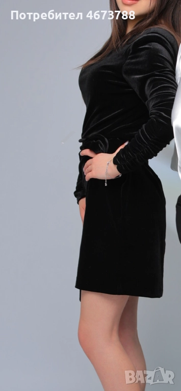Дамска черна рокля, снимка 1