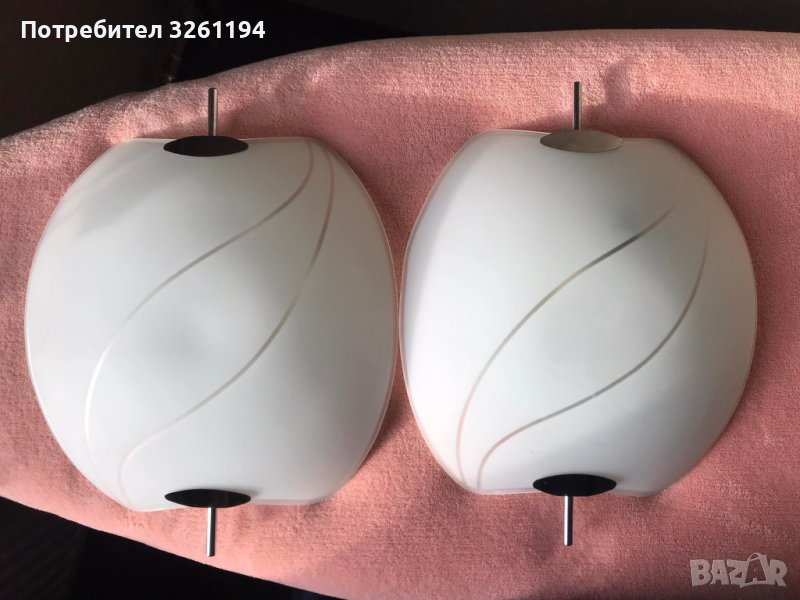 Плафониера, аплик- два броя, снимка 1