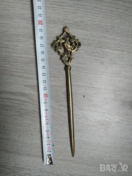 месингово ножче за хартия,писма, снимка 1