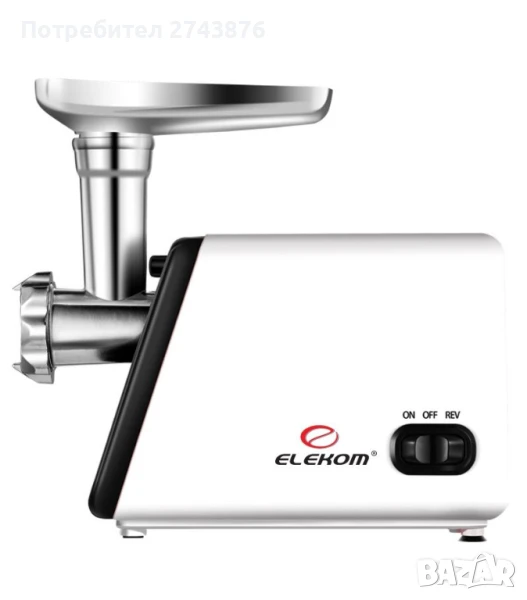 Месомелачка ЕК-312,Всички видове месо,1,2 кг-мин,1200W,Функция Връщане., Ножове от неръждаема стоман, снимка 1