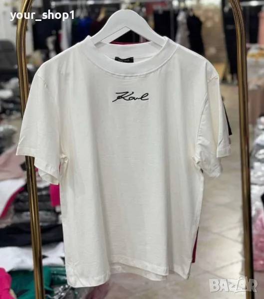 Karl Lagerfeld дамска тениска бродирано лого , снимка 1