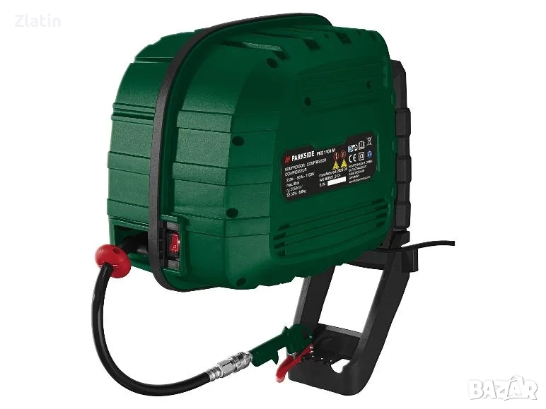 Компресор с Автоматичен Барабан за Прибиране на Маркуча PARKSIDE, снимка 1