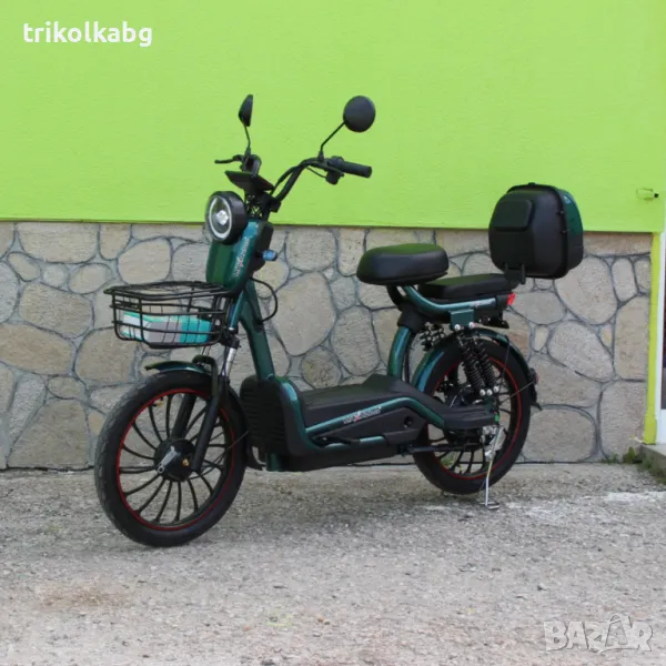 Електрически двуместен скутер – велосипед със 20″ гуми, 1200W, 60V/20Ah, снимка 1