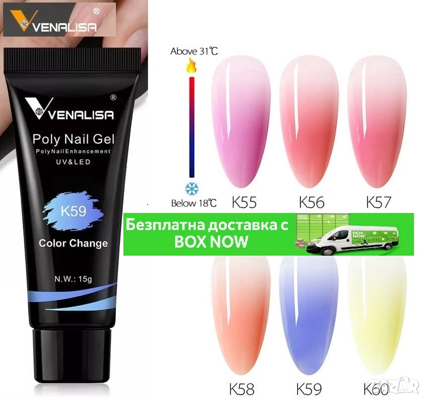 Venalisa PolyGel 15ml термо полигел, снимка 1