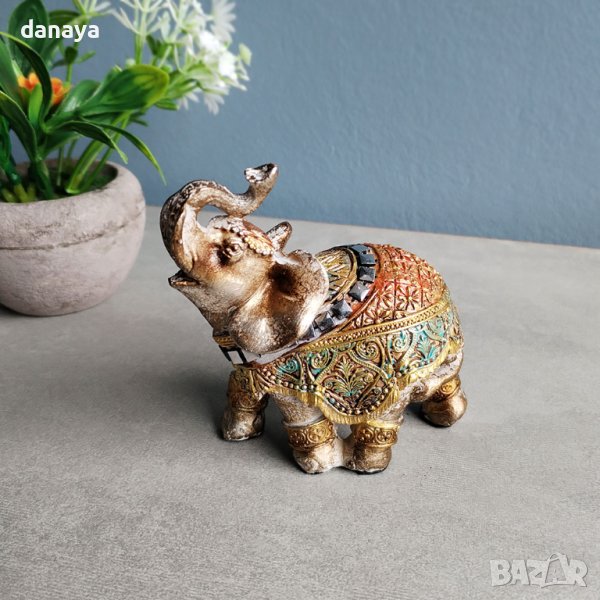 4323 Сувенир слонче фигура статуетка подарък за дом офис, снимка 1
