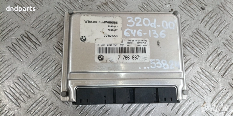 Компютър BMW E46 320D 136hp 2000г. 7786887 0281010205	, снимка 1