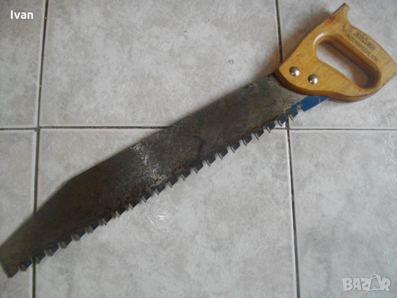 Baier-Немски Ръчен Трион-22 Твърдосплавни Зъба-530 мм Дължина-За Рязане На Итонг, снимка 1