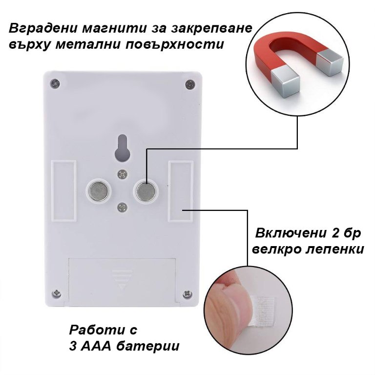 2024 Безжична COB LED лампа с магнит за монтаж на стена на батерии в Лампи  за стена в гр. Добрич - ID32778683 — Bazar.bg