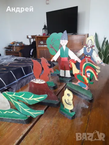Стари дървени фигури, снимка 5 - Антикварни и старинни предмети - 48798301
