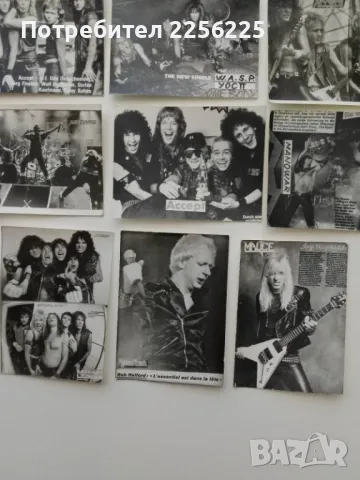 ЛОТ стари картички на метъл групи (лот 13), снимка 2 - Колекции - 49880075