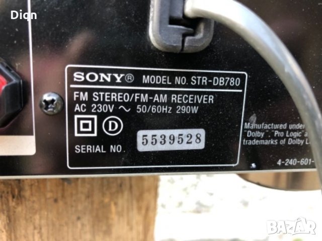 Sony STR-DB780, снимка 9 - Ресийвъри, усилватели, смесителни пултове - 26579730