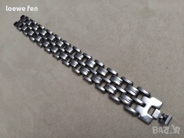 Мъжка гривна стомана 316L - 21 см, снимка 3 - Гривни - 52743962