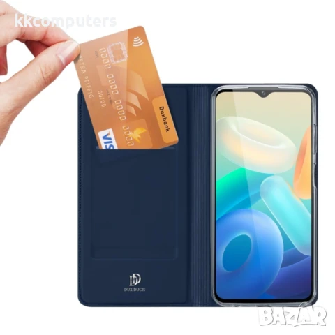 vivo Y16 4G/ Y02s DUX DUCIS Кожен Калъф и Протектор, снимка 7 - Калъфи, кейсове - 50659206