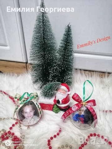 Коледни топки със снимки ♥️, снимка 7 - Коледни подаръци - 52621899