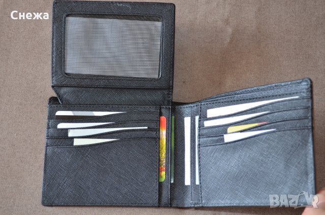 The Bridge Wayfarer хоризонтален портфейл от сафиано кожа до 14 карти, снимка 9 - Портфейли, портмонета - 32578840