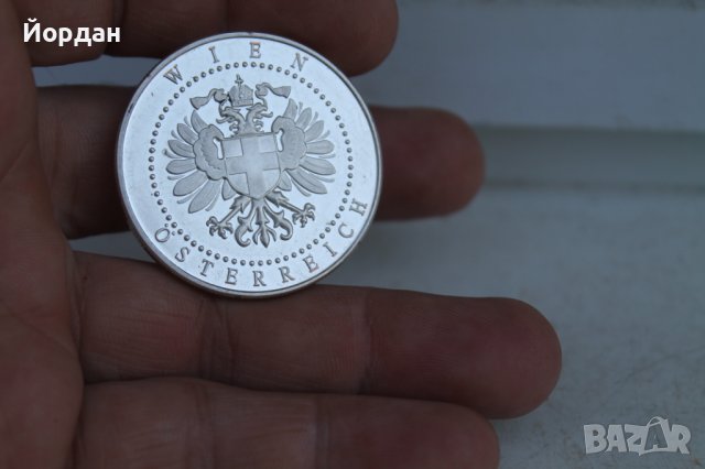 Сребърен австрийски плакет , снимка 4 - Антикварни и старинни предмети - 37512893