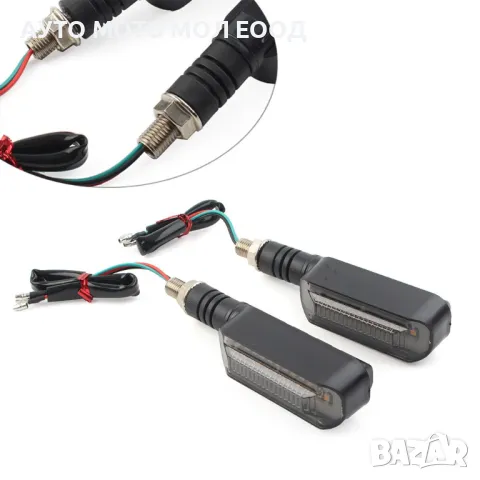 Диодни LED мигачи за мотор с бягащ мигач - 2 броя., снимка 4 - Аксесоари и консумативи - 49996140