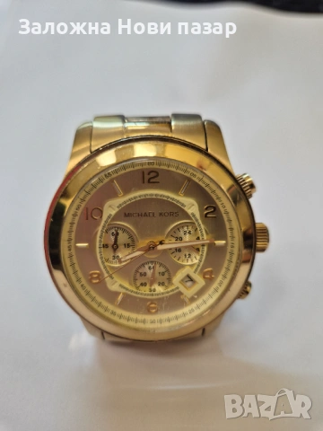 Мъжки часовник хронограф Michael Kors MK8077-Златист