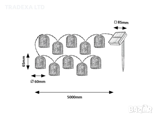 ПРОМО - RUPIT 77047 Rabalux – соларно градинско осветление с елегантен дизайн, снимка 5 - Соларни лампи - 50655939