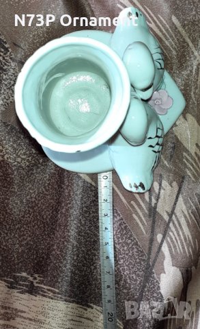 СТАРА ПОРЦЕЛАНОВА ВАЗА.ПЛАСТИКА., снимка 4 - Антикварни и старинни предмети - 32760078