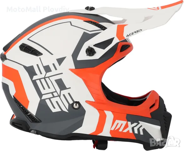КАСКА Acerbis PROFILE 5 WHITE/ORANGE, снимка 2 - Аксесоари и консумативи - 49127806