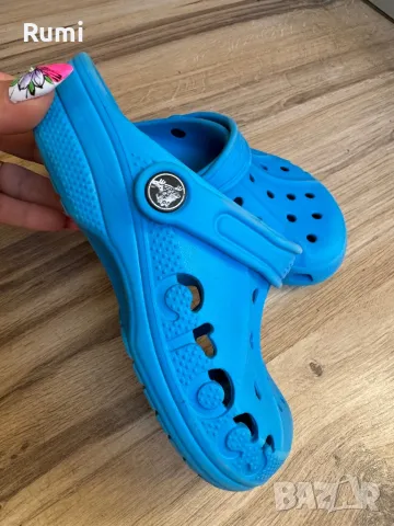 Оригинални св.сини оригинални чехли Crocs ! 33-34 н, снимка 1