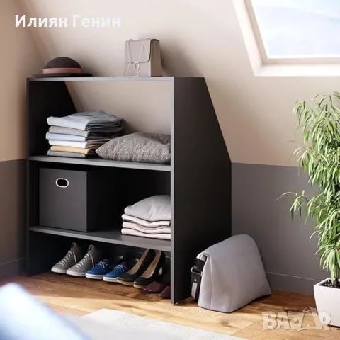 Скосен покривен рафт, снимка 3 - Шкафове - 49625579