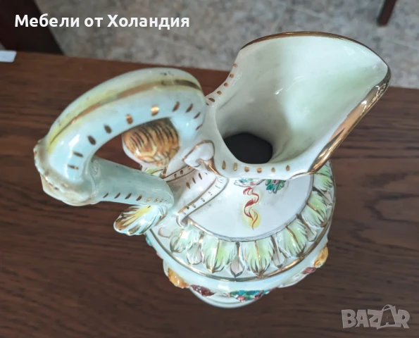 Пищна кана/ваза Каподимонте, снимка 7 - Вази - 50999905