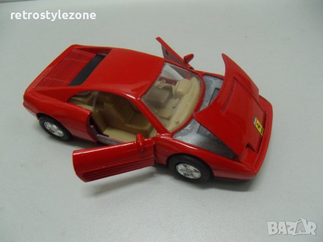 № 7309 стар макет автомобил Ferrari 348 ts   - Mini Flitzer - WELLY   - размер 11 / 5 / 3,5 см   , снимка 5 - Други ценни предмети - 43450473
