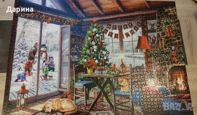 Коледни пъзели 1000 и 2000 части, снимка 4 - Пъзели - 52658493