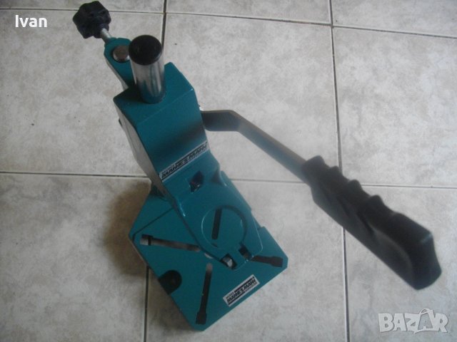 Нова Немска Стойка За Бормашина/Дрелка-Ход 65 мм-Голяма-Алуминиева-ф43мм-MANESMANN, снимка 3 - Бормашини - 36625929