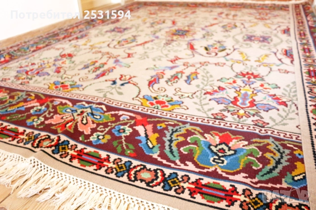 Котленски / Чипровски ръчно тъкан вълнен килим в перфектно състояние, снимка 7 - Антикварни и старинни предмети - 51932689