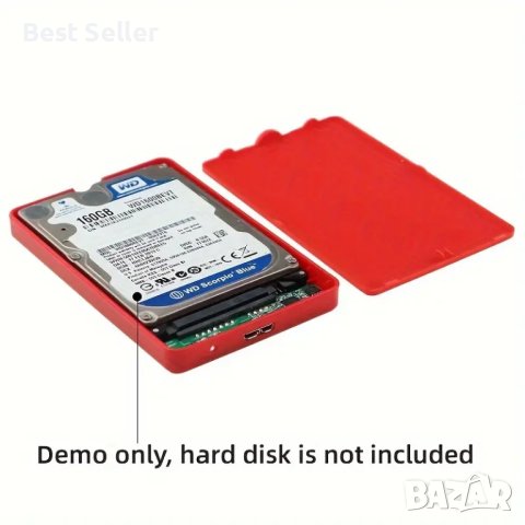 SATA Към USB3.1 HDD Интерфейсна Кутия  За Мобилен Твърд Диск Високоскоростен За , снимка 1 - Твърди дискове - 44115211