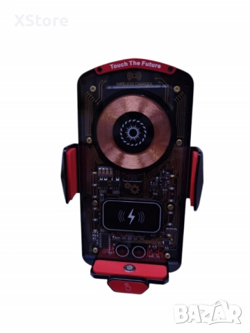 Универсален магнитен безжичен държач за телефон – Бързо зареждане и стилен дизайн за вашата кола, снимка 5 - Аксесоари и консумативи - 52458417