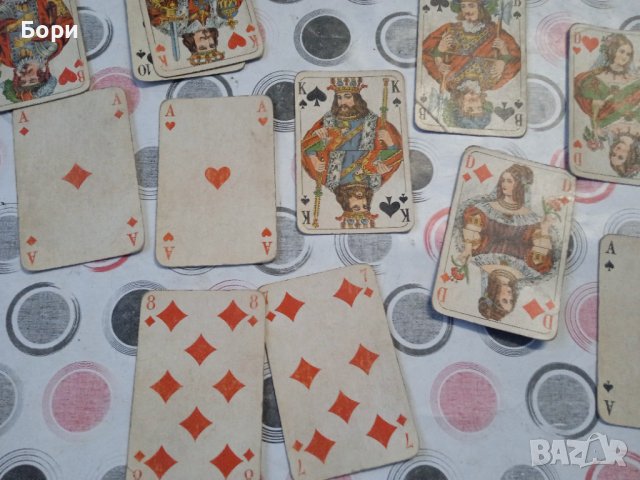 Стари карти тип ROCOCO, снимка 6 - Карти за игра - 38254905