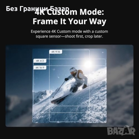 Нова Action камера 4K DJI Osmo Action 6, водоустойчива, 50GB, 4ч батерия, снимка 4 - Камери - 52630360