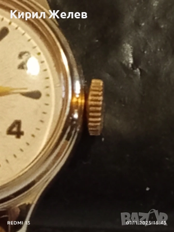 Стар механичен часовник дамски INGERSOLL SHOCKPROOF GREAT BRITAIN 51563, снимка 6 - Антикварни и старинни предмети - 52333419