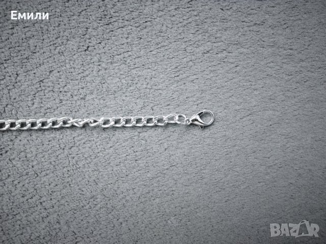 Колан тип верижка с халки в сребрист цвят , снимка 5 - Колани - 36696659