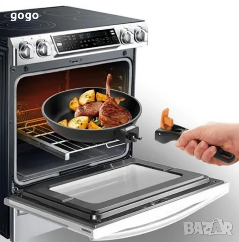 Тиган Tescoma SmartClick Ø24cm с подвижна дръжка, снимка 3 - Съдове за готвене - 49943260