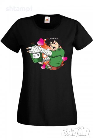 Дамска тениска Naruto Rock Lee,Анимация,игра,Празник,Повод., снимка 2 - Тениски - 37945968