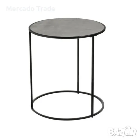 Декоративна масичка Mercado Trade, Кръгла, Помощна, Черна, снимка 2 - Декорация за дома - 50179014