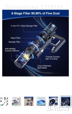 ръчна прахосмукачка, снимка 6 - Прахосмукачки - 52787670