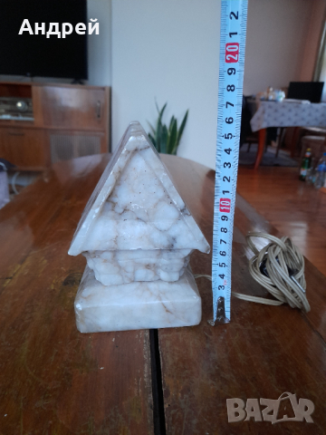 Стара Мраморна лампа, снимка 4 - Други ценни предмети - 44844955