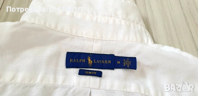POLO Ralph Lauren Len/ Лен Slim Fit Mens Size M  ОРИГИНАЛ! Мъжка Ленена Риза., снимка 3 - Ризи - 53504156