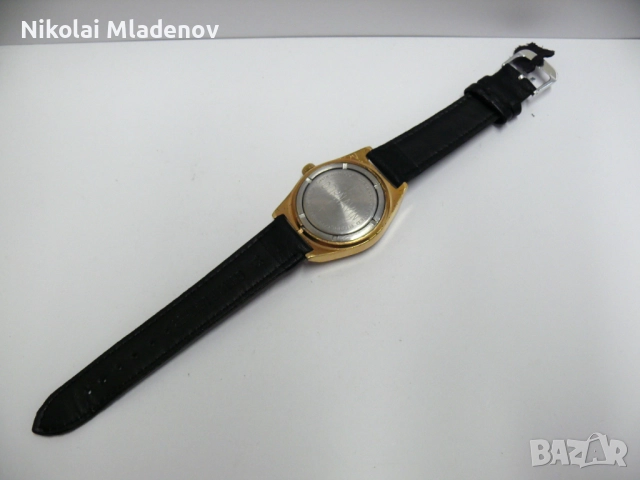 Съветски CORNAVIN/РАКЕТА Позлатен Мъжки ръчен часовник, работещ. Ден/Дата, снимка 8 - Мъжки - 51947231