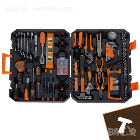 Професионален комплект инструменти Bigstren, гаечни ключове, битове, глави 3/8, 1/4, 72T, куфар, снимка 7 - Други инструменти - 52885941