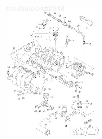 Уплътнение, корпус на всмукателен колектор AUDI VW SKODA SEAT OEM:06A 133 227 B, снимка 3 - Части - 33215746