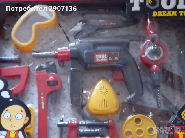 Комплект инструменти ,бормашина,свредел, отвори,ключове, снимка 2 - Играчки за стая - 38706964